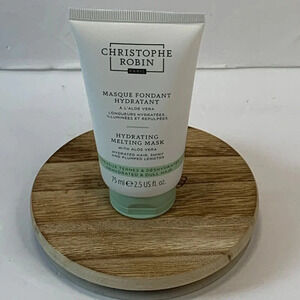 CHRISTOPHE ROBIN Hair Mask Hydrating Aloe Vera for Dry Hair 2.5 fl oz/7.5 ml New